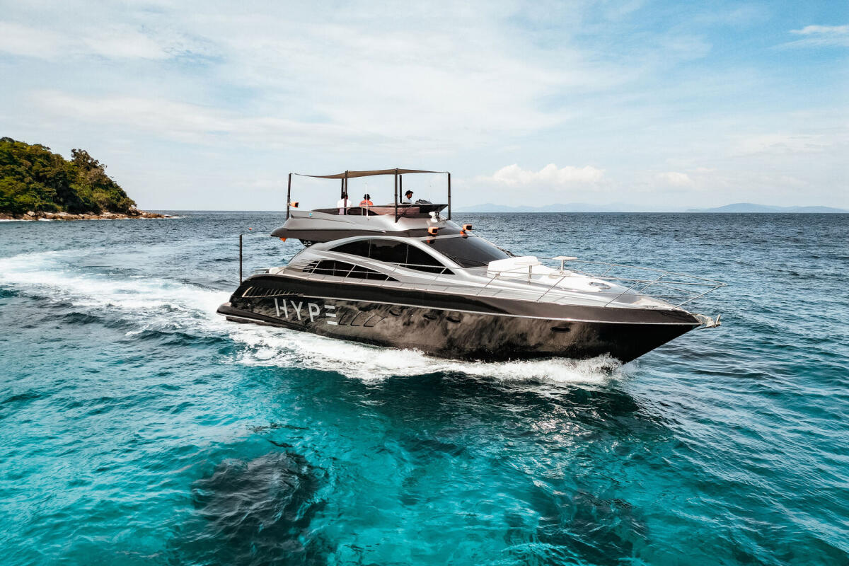 Phi Phi on the yacht HYPE