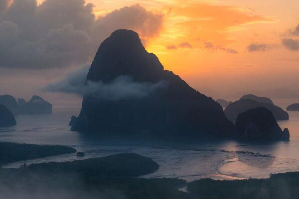 Рассвет на Самет Нангше - смотровая с видом на залив Пханг Нга