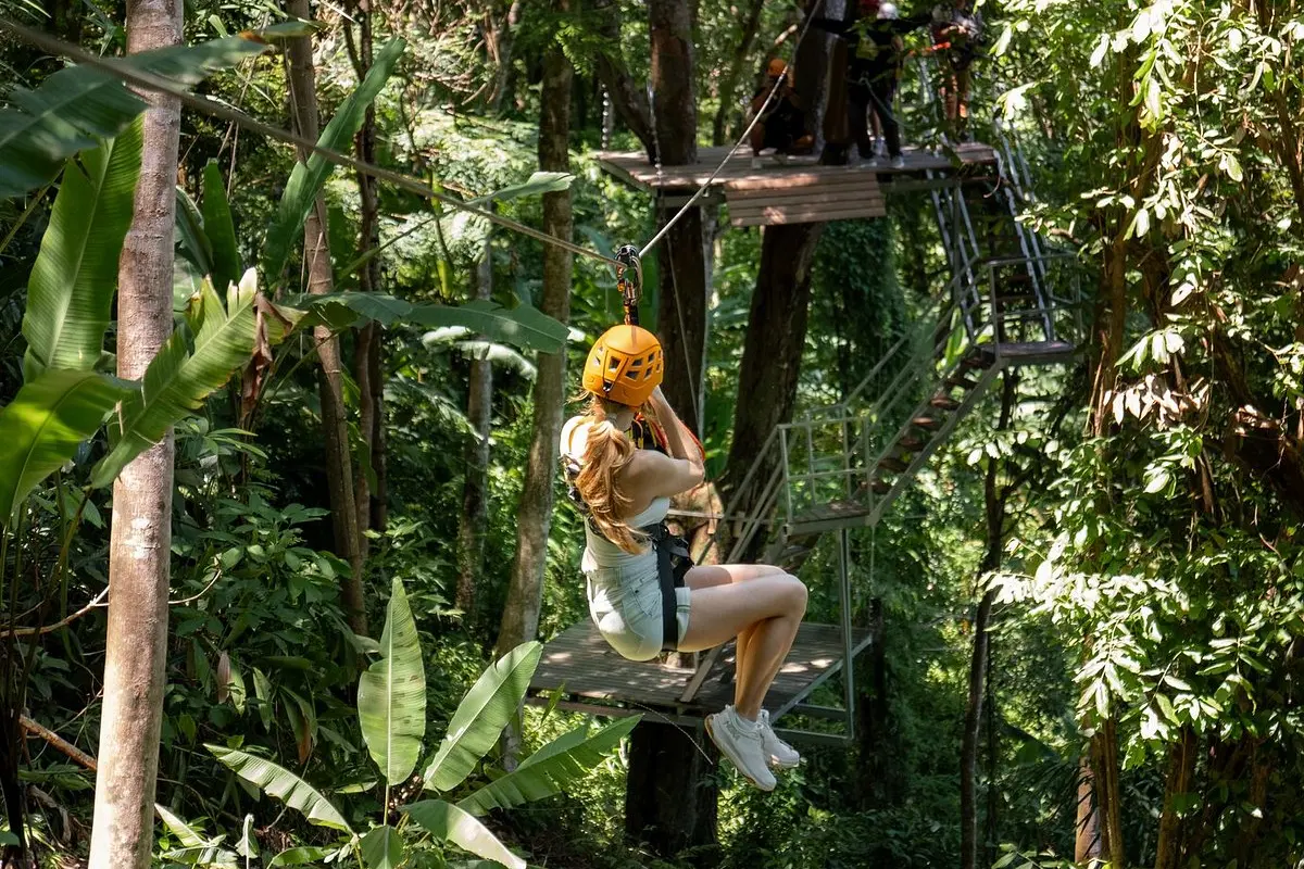 Тарзанка Эраван – полёты на зиплайне в живописных джунглях Пхукета