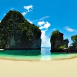 Острова Краби: остров Хонг и закат на песчаной косе