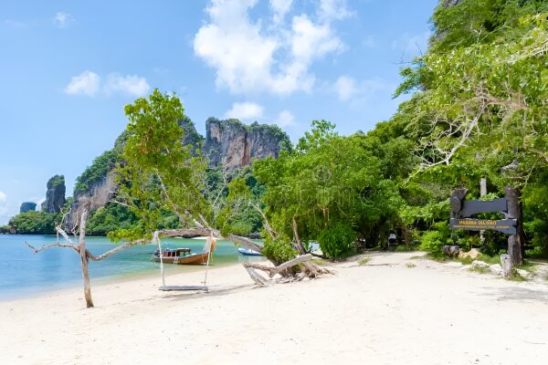 Острова Краби: остров Хонг и закат на песчаной косе