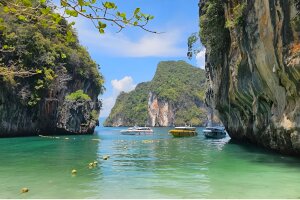 Острова Краби: остров Хонг и закат на песчаной косе