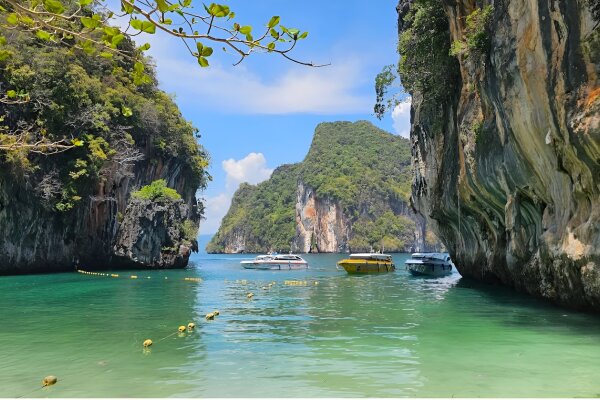 Острова Краби: остров Хонг и закат на песчаной косе