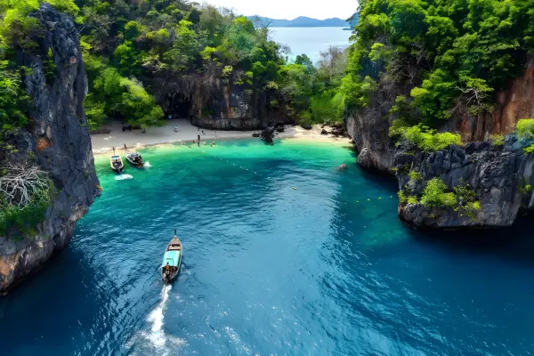 Хонг из Краби - панорамный вид, Секретная лагуна и песчаная коса