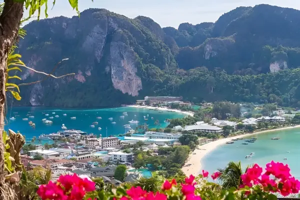 Phi Phi – a standard two-day program, island hopping, snorkeling, and a beach party