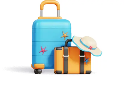 3D illustration of an organized journey with attention to detail