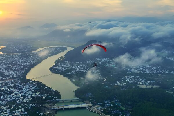 Нячанг: полет на парамоторе с GoPro